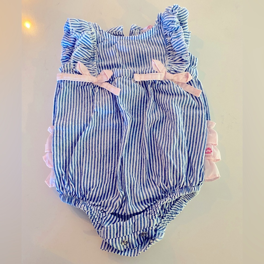 Ruffle Butts Seersucker Romper